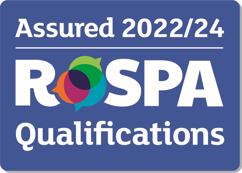 RoSPA Qualifications Assured year logo 2022-2024